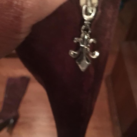 Nine West Brown Leather/Suede Back-Zip Boots - Picture 4 of 6